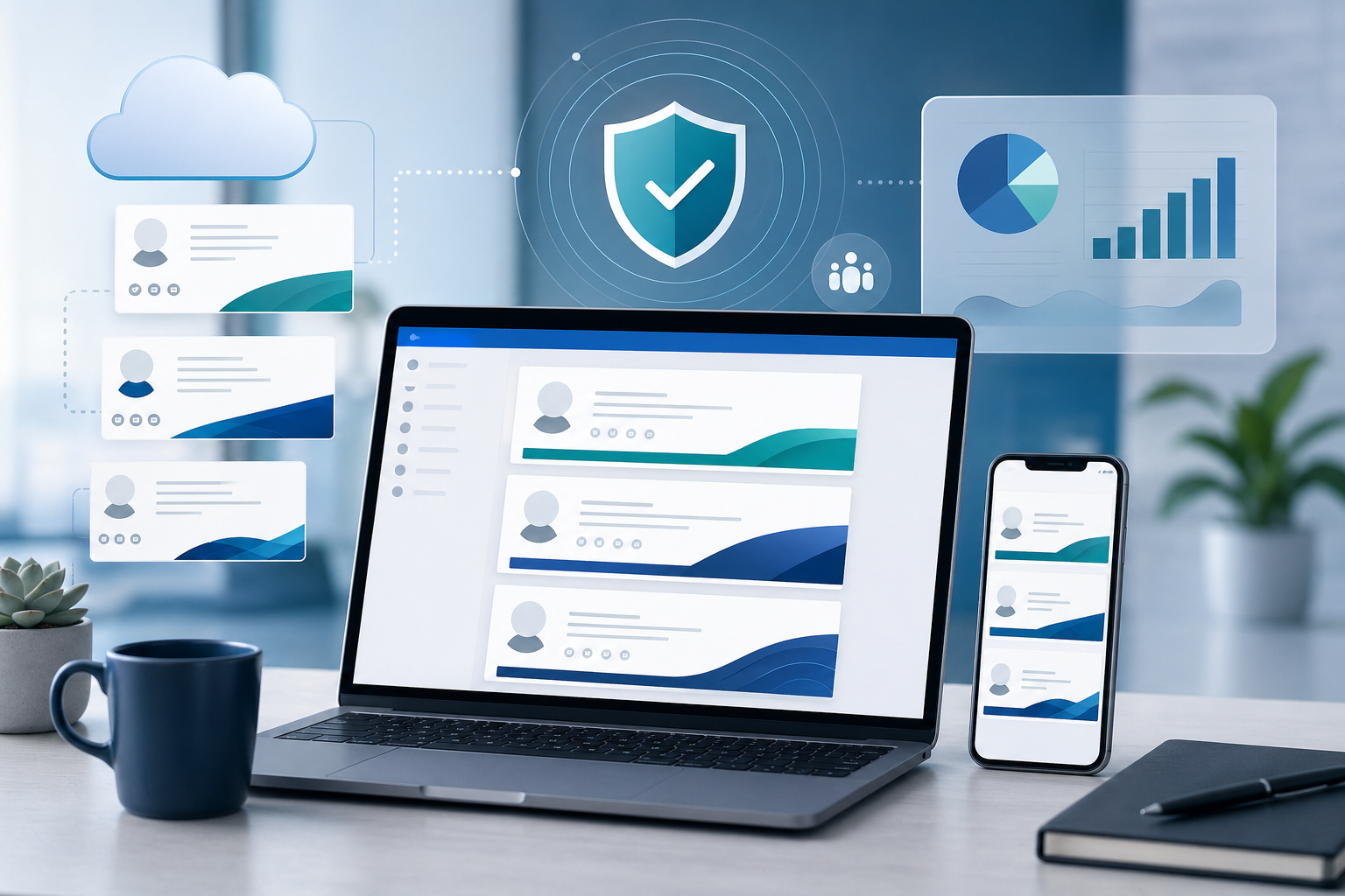 Managed business email signatures with brand consistency compliance and analytics controls