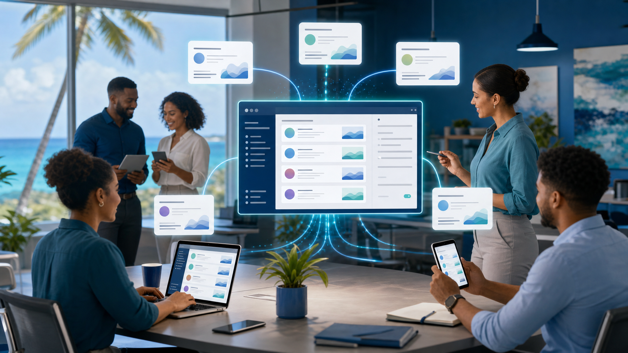 Centralized business email signature management dashboard for SMB brand control