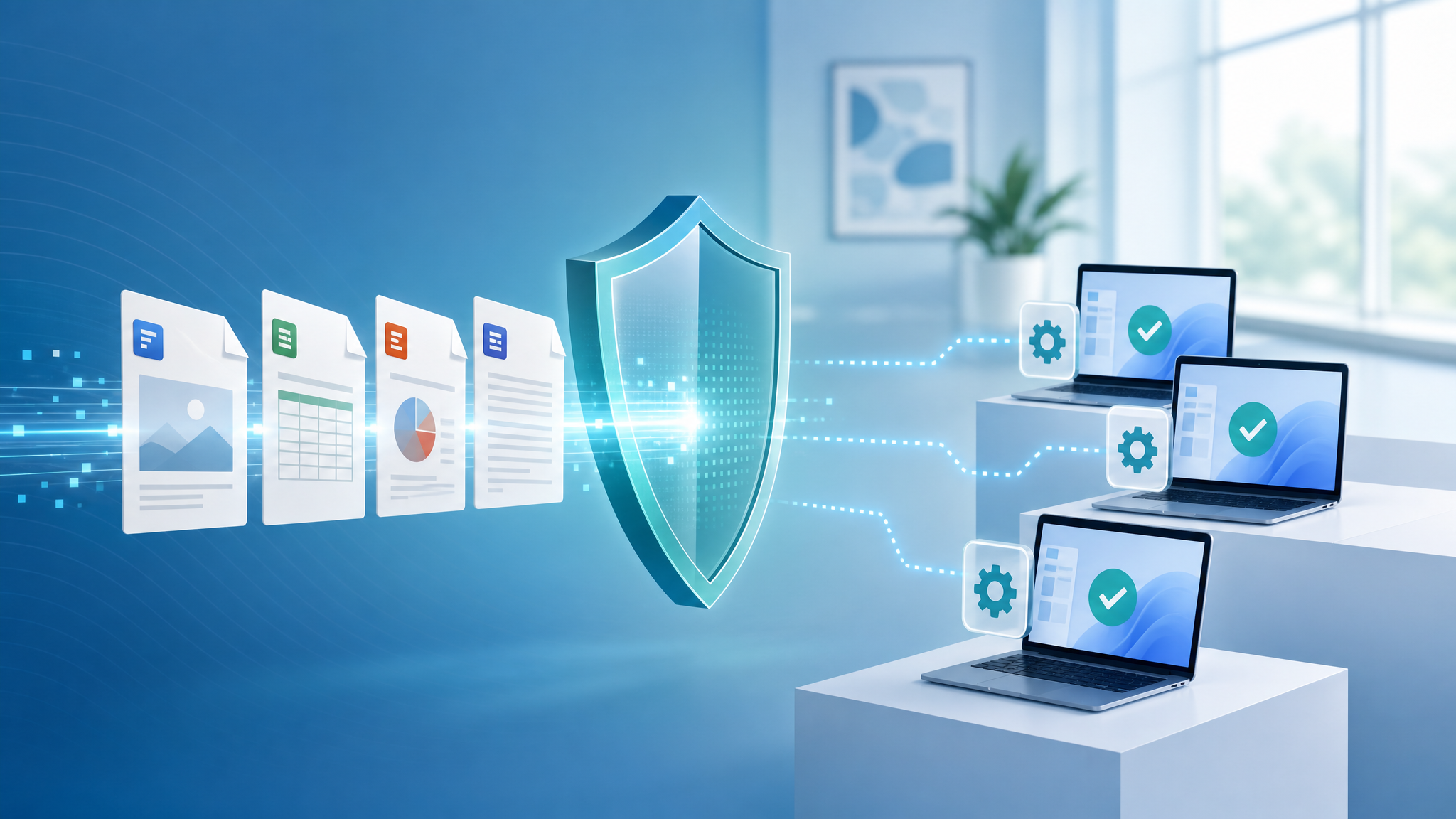 Managed endpoint security protecting business document previews and productivity apps