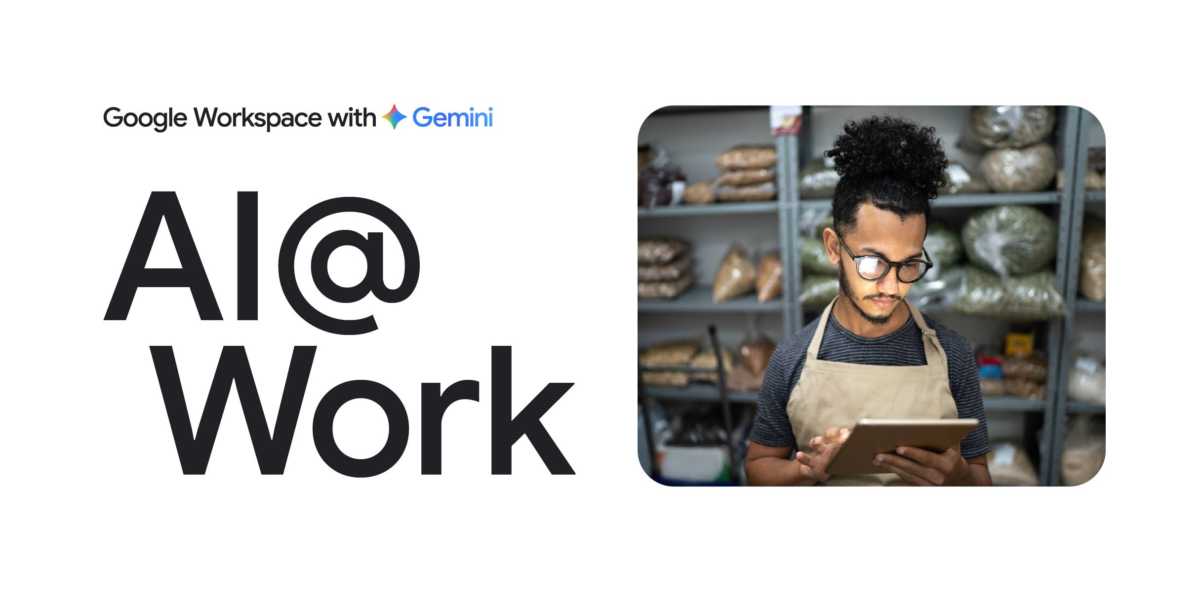 Small business team using AI-assisted Google Workspace workflows across email, files, reporting, and content planning