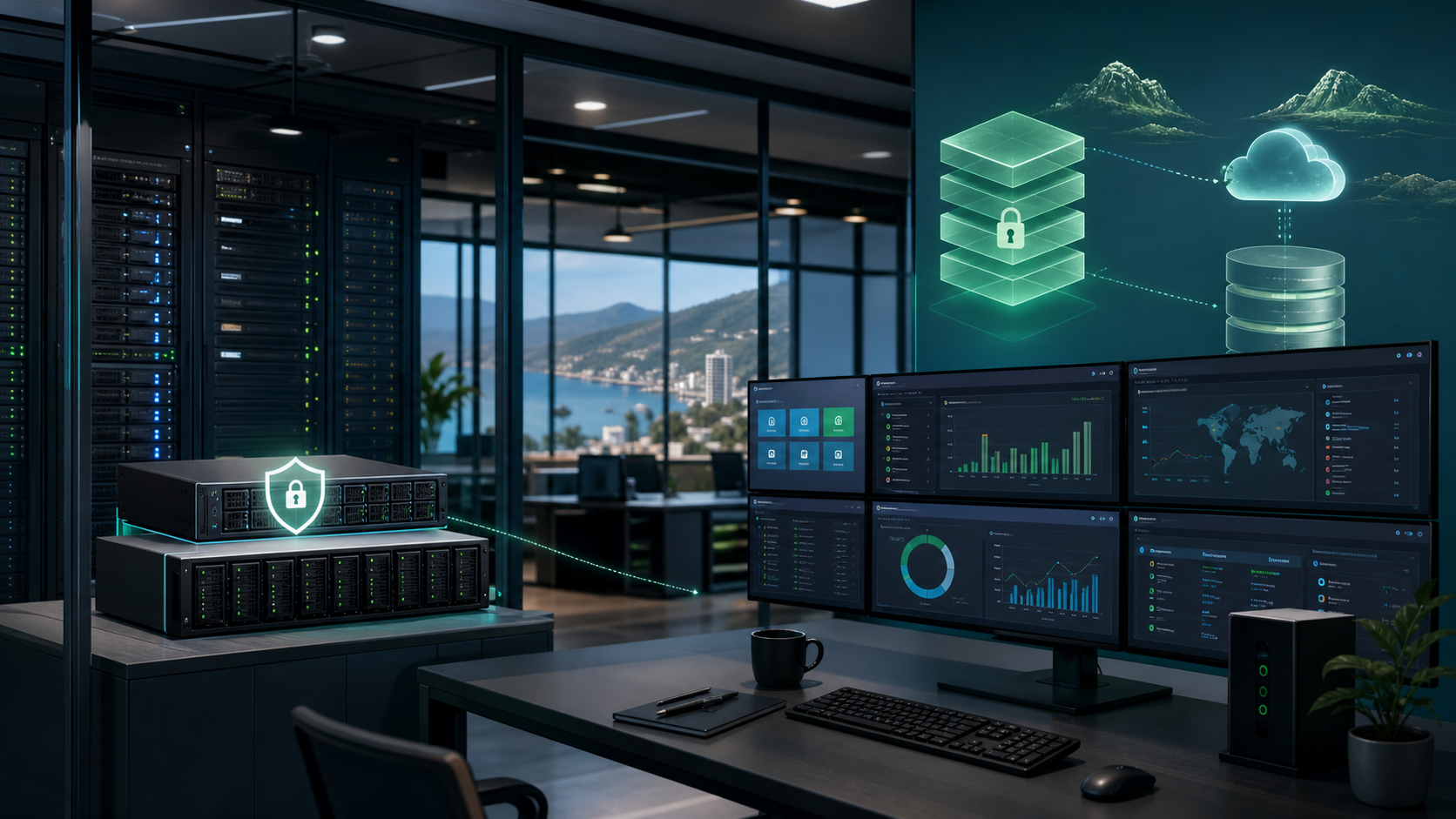 Managed virtual machine backup and ransomware-resilient recovery plan for a small business server environment