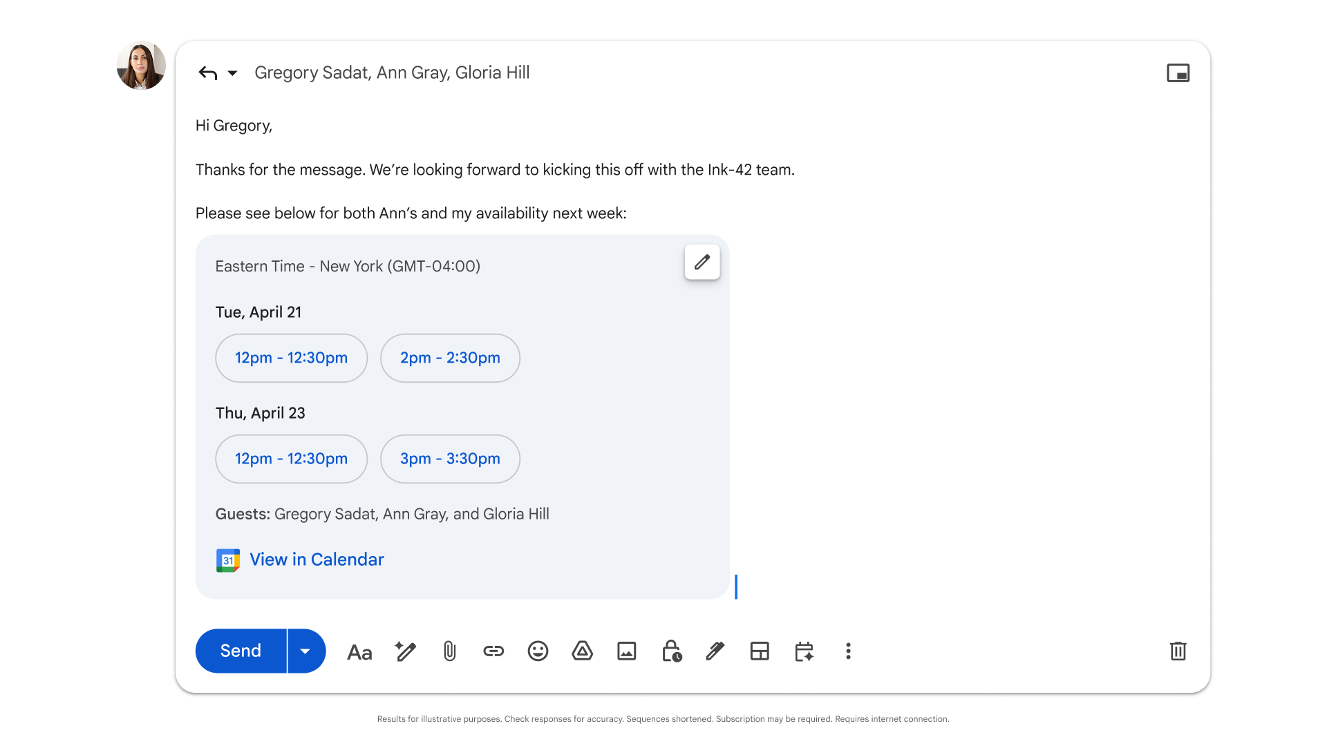 Gmail Help me schedule group meeting coordination with Gemini