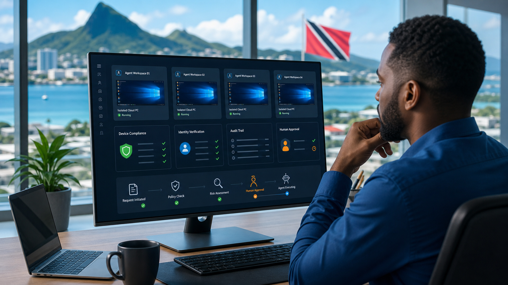 Managed Cloud PCs for AI agents with identity, compliance, and audit controls