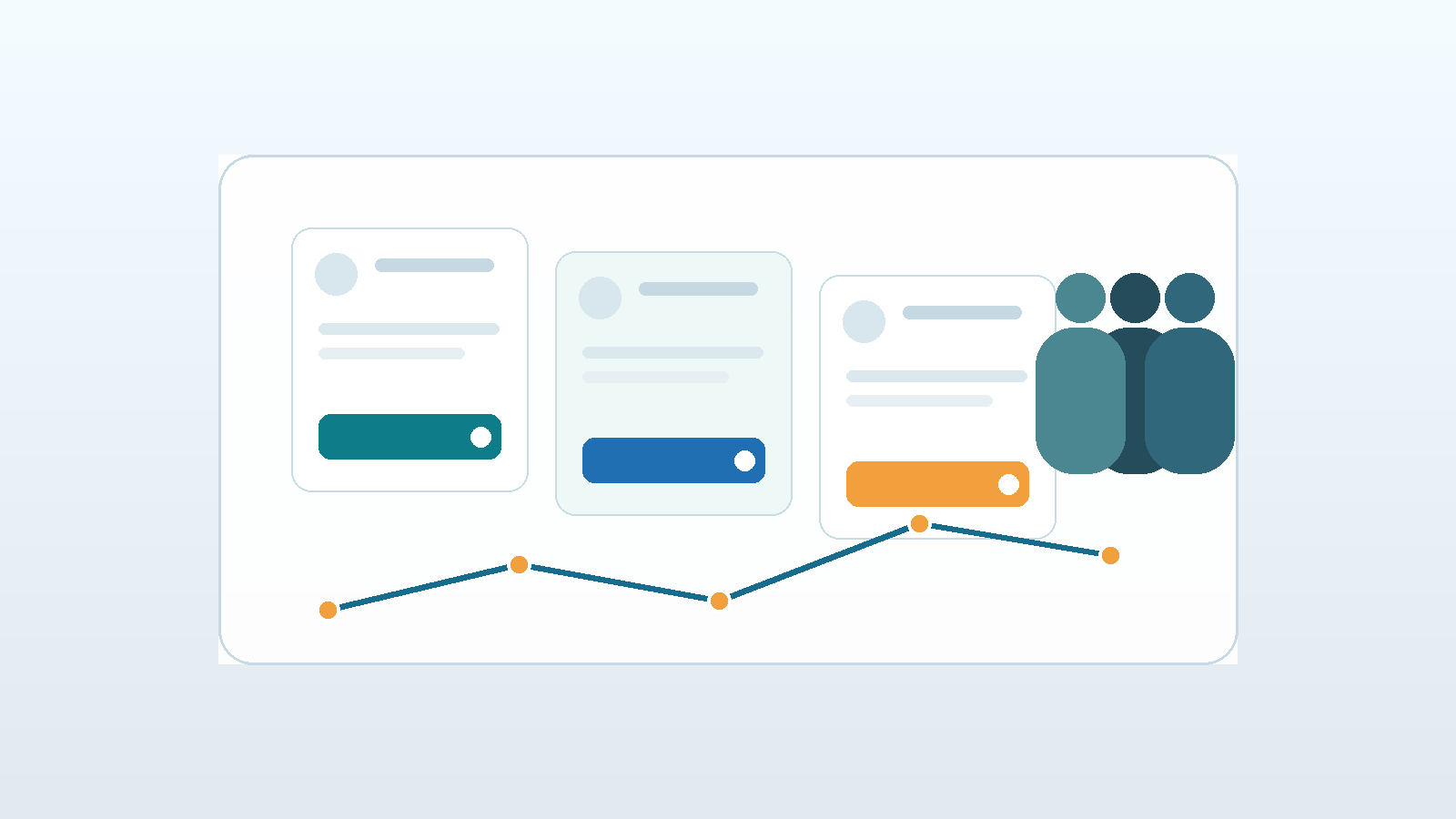 Abstract managed email signature banner campaign dashboard