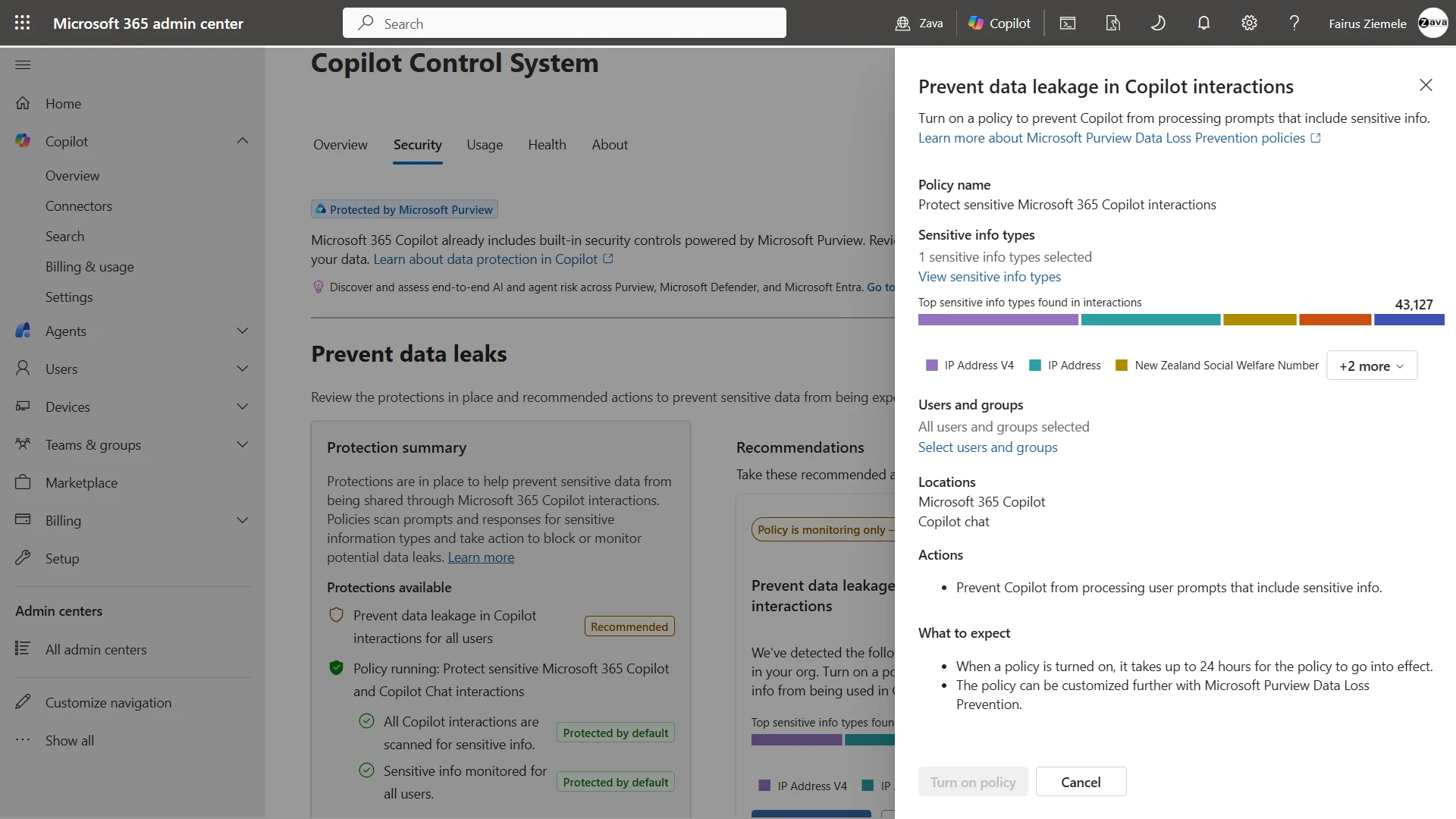 Microsoft 365 admin sensitivity labels for Copilot data protection