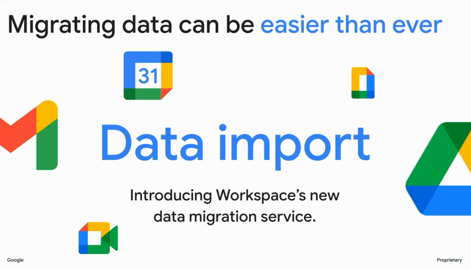 Google Workspace migration planning interface screenshot