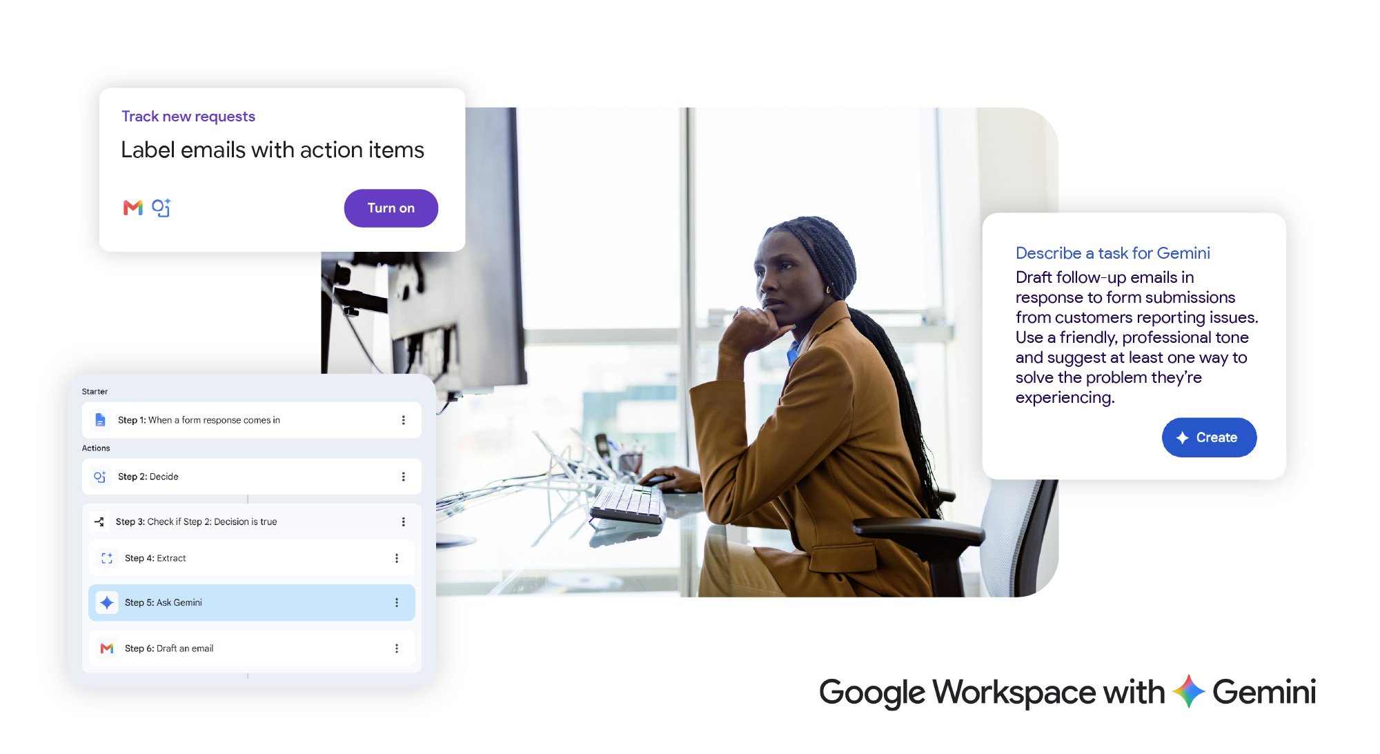 Workspace Studio example of agentic workflow automation