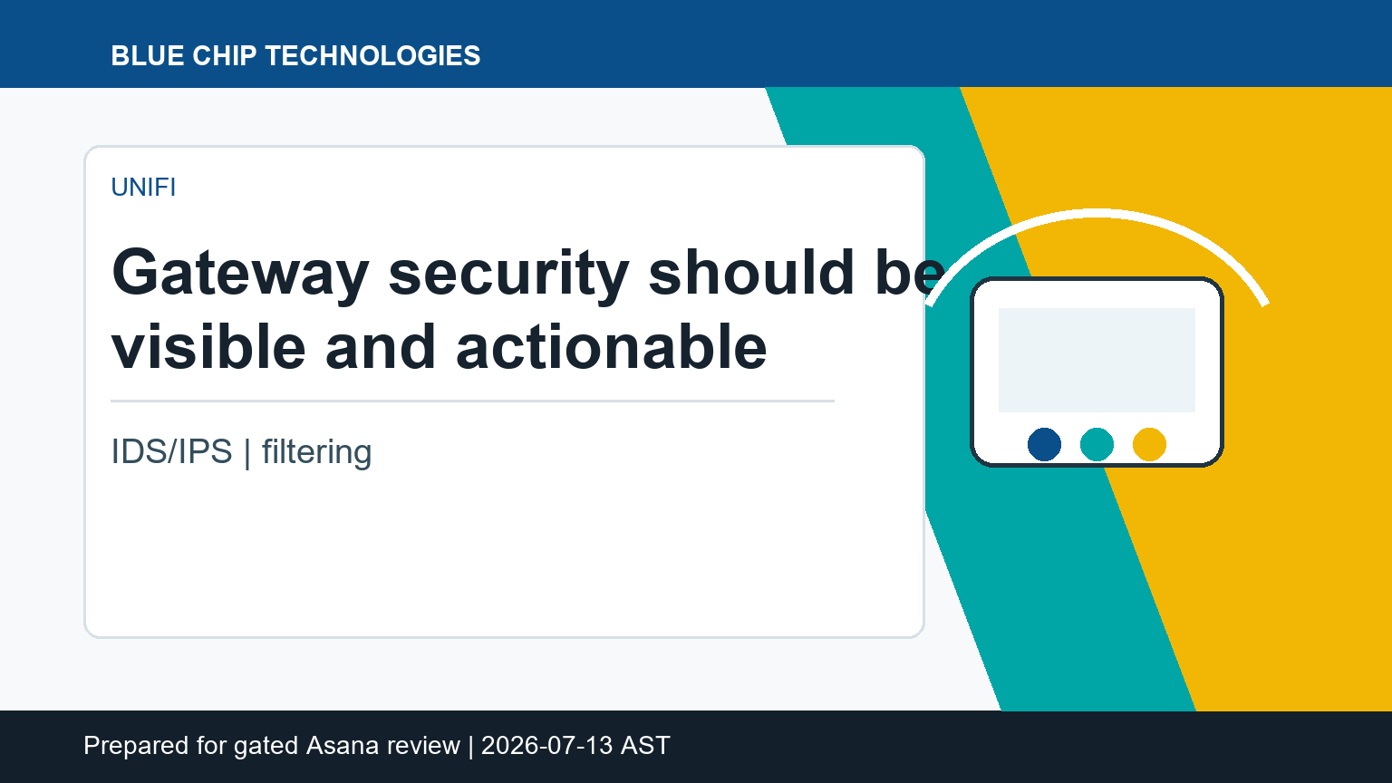 UniFi CyberSecure: Gateway Security Should Be Visible and Actionable