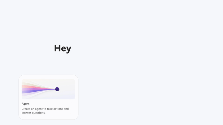 Animated demonstration of building business process apps through conversation in Copilot